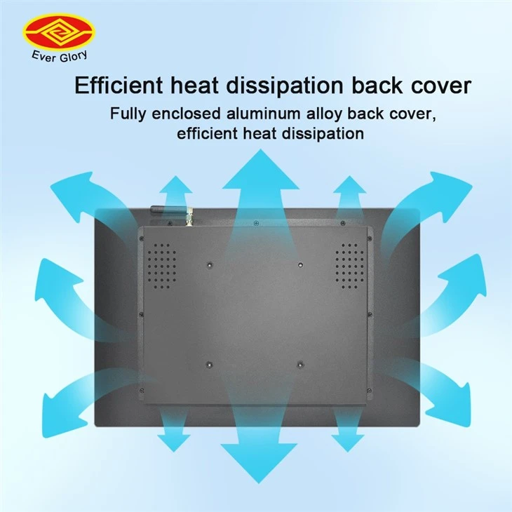 15.6inch Industrial All-in-one Panel PC 10mm Tempered Glass 24/7 Operation Wide-Temp factory